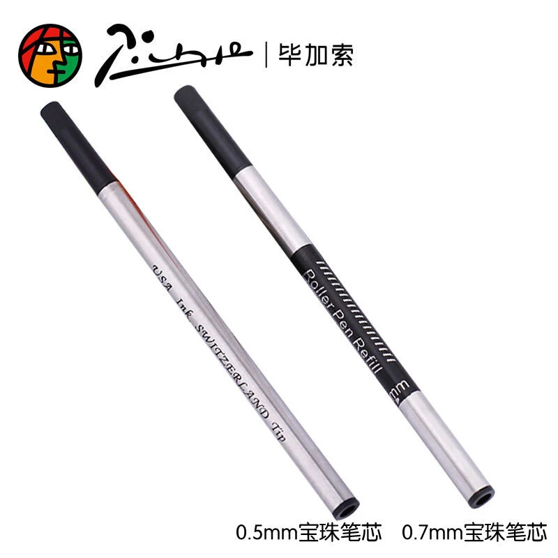 Picasso International Standard (Screw type) Roller Ball Pen Refills Black Ink Refills Writing Accessories PFP002