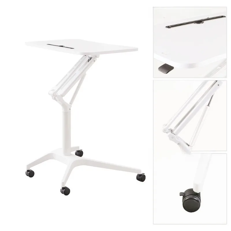 

Lifting frame Bedside Mobile office computer desk Aluminum alloy lecture Home study