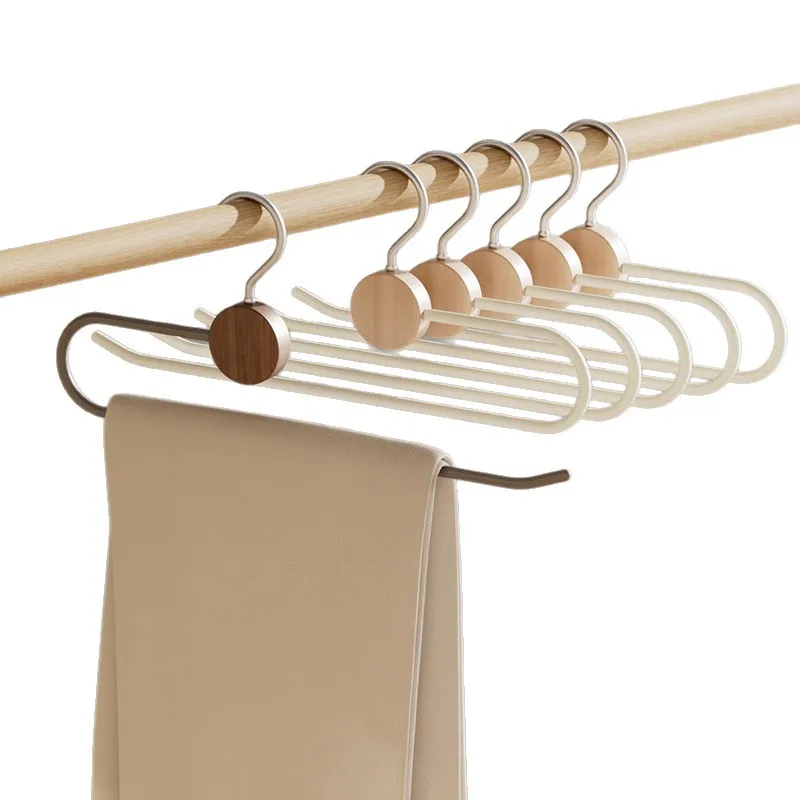 5pcs New Pants Hangers – Over-the-Door Trouser Organizer, Space-Saving Storage Rack for Bedroom, Closet & Entryway view 3