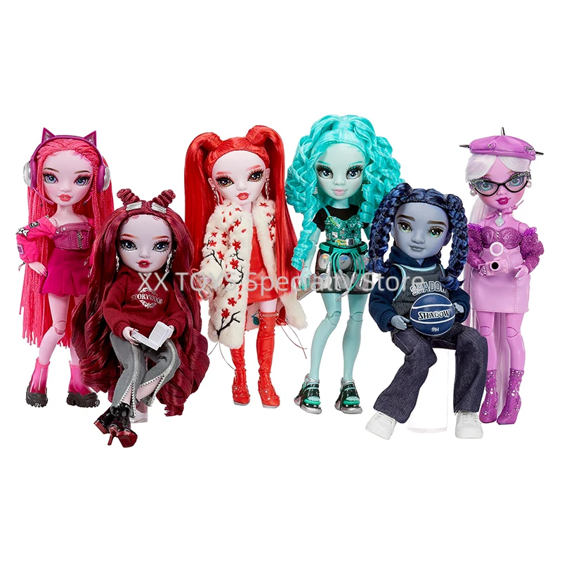 Arco Iris High Shadow muñeca de alta moda Daria Roselyn Pinkie traje de moda y más de 10 accesorios de juego coloridos conjunto de regalo para niños