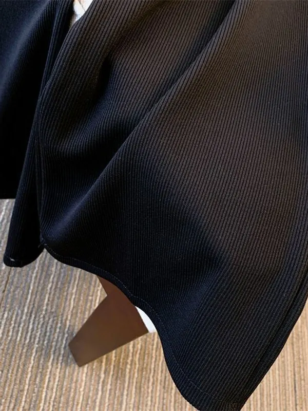 Pantalones de pierna ancha de talla grande para mujer, novedad de verano, pantalones informales rectos sueltos, pantalones con cadena, pantalones coreanos Sle Commute Wind de fibra de poliéster