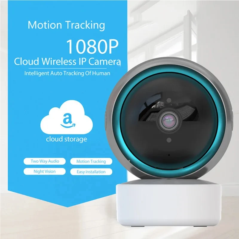 YCC365 WiFi Smart IP Camera 2MP Video Surveillance Camera CCTV HD Night VIsion Two Way Audio Auto Tracking Cloud Smart Home YCC