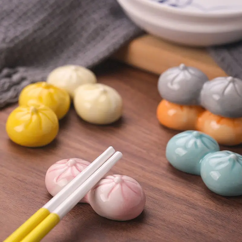

Personalized Ceramic Baozi Chopsticks Holder, Meat Bun Chopsticks Holder, Chopstick Pillow
