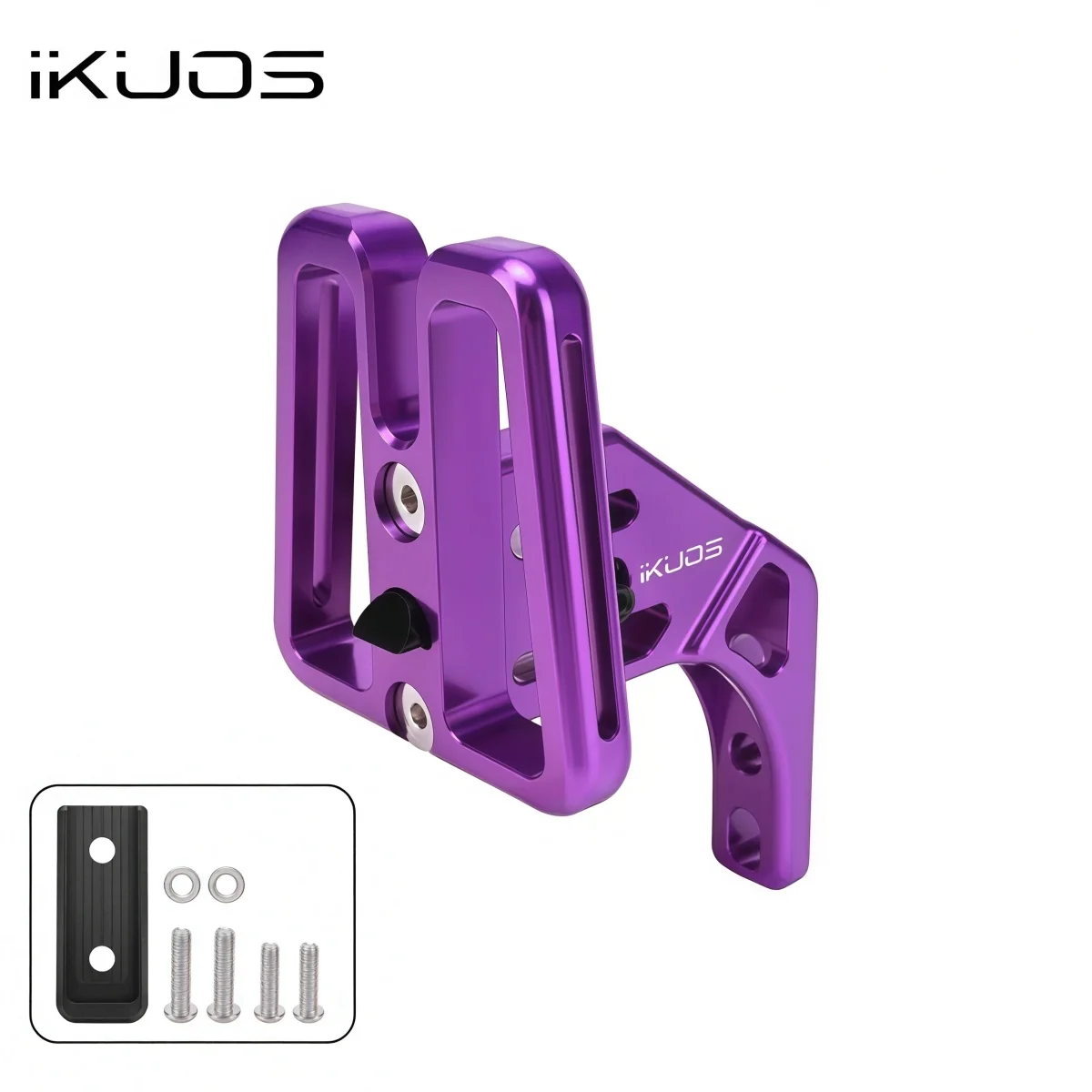 IKUOS PNS03 Erhöhter vorderer Gepäckträgeradapter für Dahon/Brompton/JAVA Neo Falträder – CNC-Aluminium mit integriertem Schnellverschluss – Detail 8