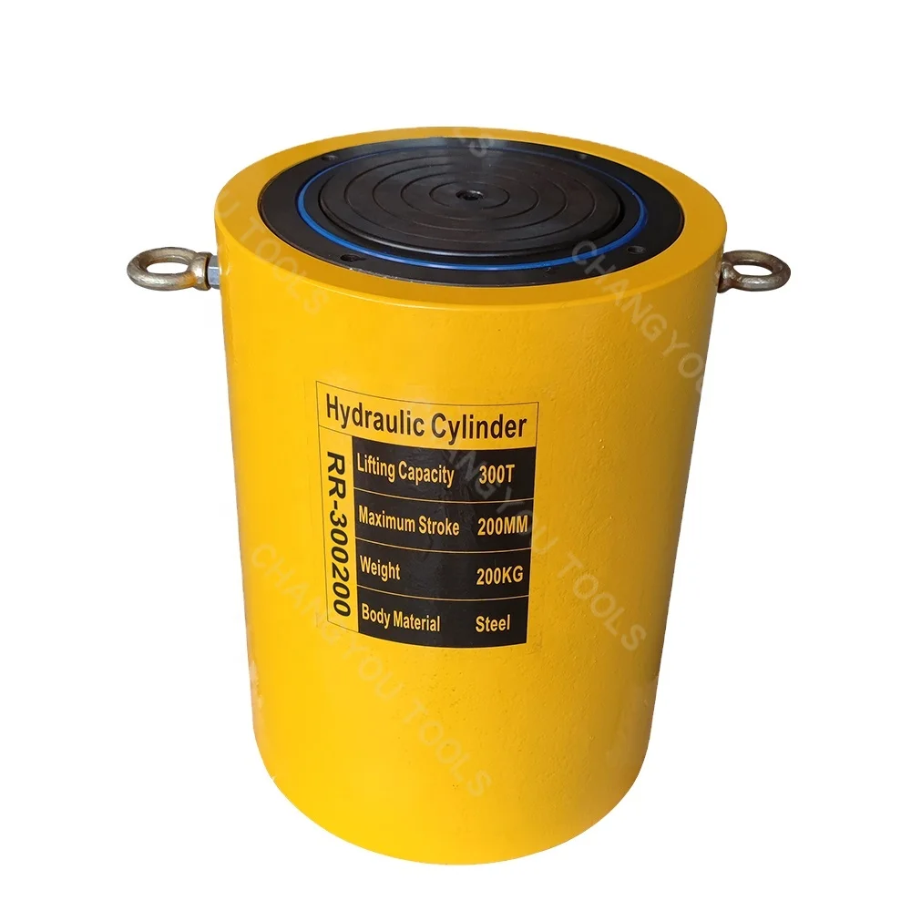 

Double Acting Ram Type Hydraulic Cylinder Jacks 300T Tonnage with 200mm Lifting Stroke Heavy Duty