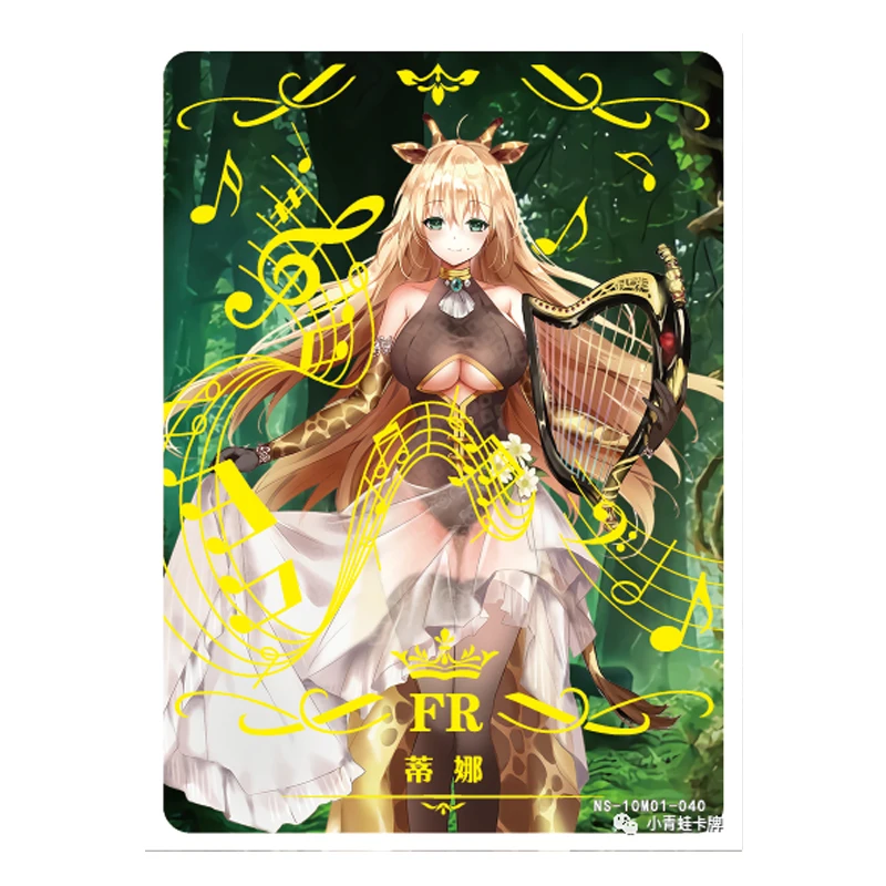 Goddess Story 10M01 series rare FR card Anime character bronzing collection flash card Kids toy card Christmas birthday gift