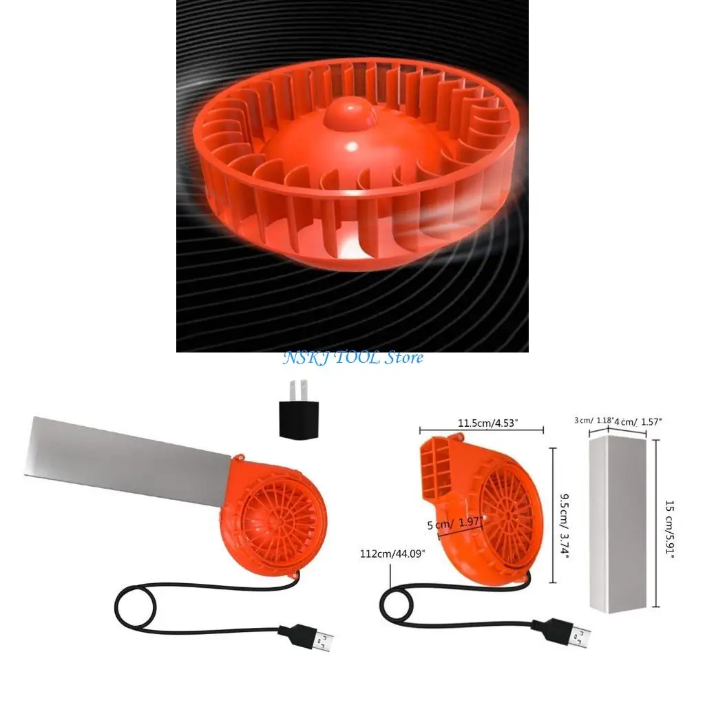 

L8RC 5V USB Power Barbecue Dual Fan Air Blower Outdoor Camping BBQ Инструменты приготовления пищи