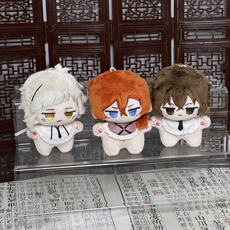 Bungou Stray Dogs Plush Toys Pendant Keychain Nakahara Chuuya Dazai Osamu Dostoevsk Edogawa Rampo Nakajima Atsushi Anime Plushie