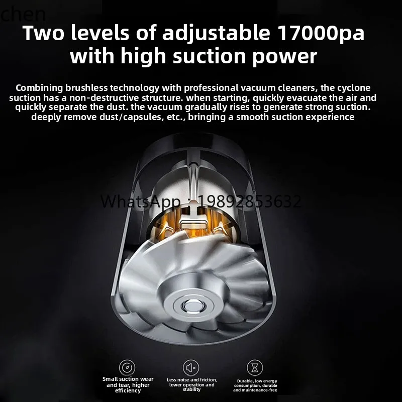 مكنسة كهربائية لاسلكية من ZZ، مكنسة كهربائية منزلية وقوية بدون فرش، خزانة محطة فرعية جافة ورطبة، مكنسة صناعية #5