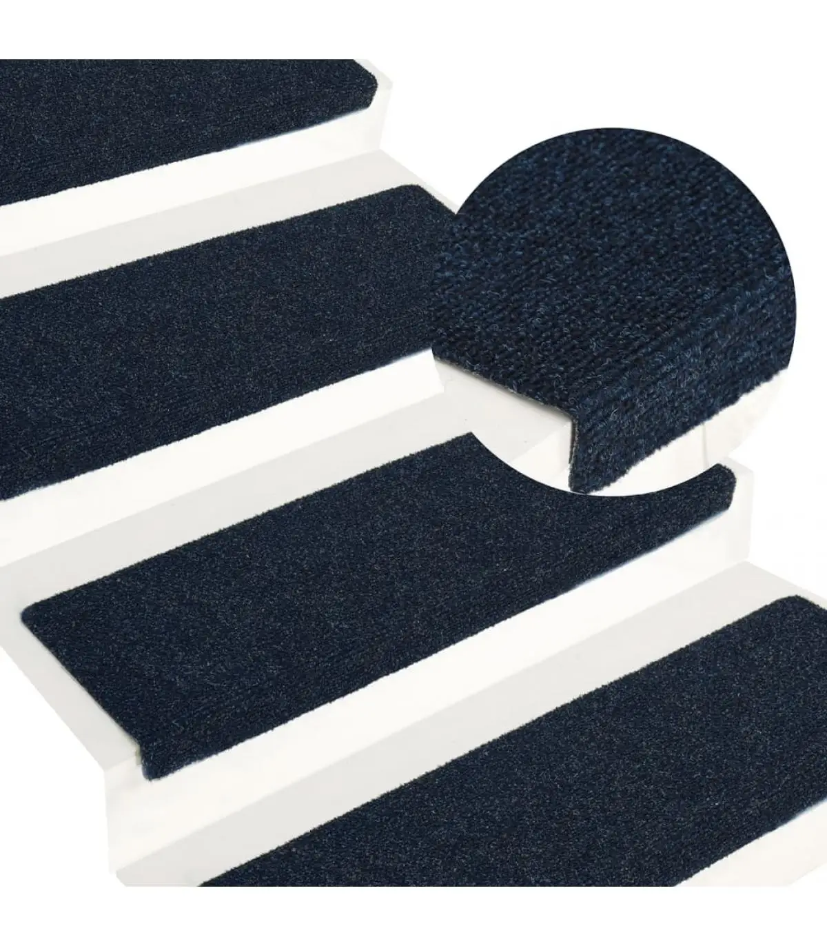 Step mats stair mat 15 Pcts blue stitching fabric 65x25 cm