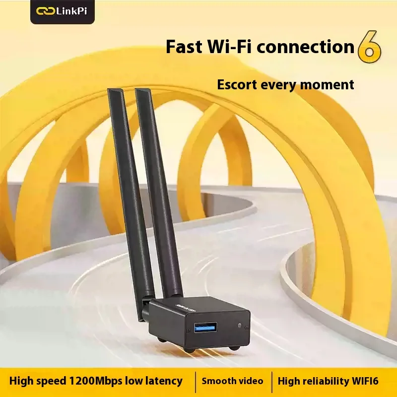 USB WiFi 6 Adapter 3000Mbps Dual Band 5GHz/2.4GHz  AX200 Chip  Desktop/Laptop Windows Linux