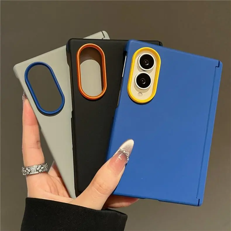 Fashion Style Klein Blue Magnetic Phone Case for Samsung Galaxy Z Fold 7 8 Ultra Protection Shockproof Cover for Z Fold8 Wide