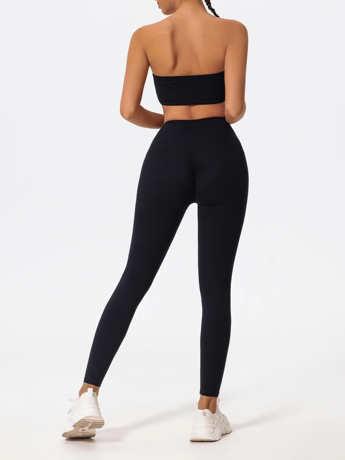 Hearuisavy 2-teiliges Gym-BH-Set für Damen, Yoga-Anzug, schnelltrocknendes Tube-Top, Sportbekleidung, Lauf- und Workout-Kleidung, Sport-Leggings-Sets für Damen – Detail 19