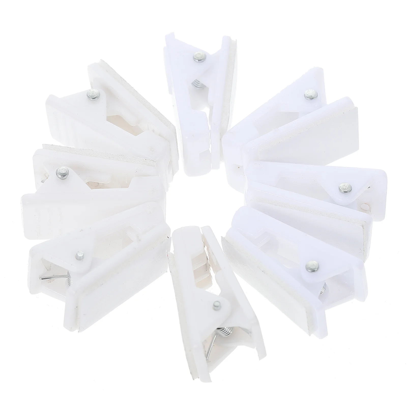 

25Pcs Badge Fixing Clips Premium Plastic Garment Clips for Id Work Cards Certificates Badge Holder Card Fixing Tool