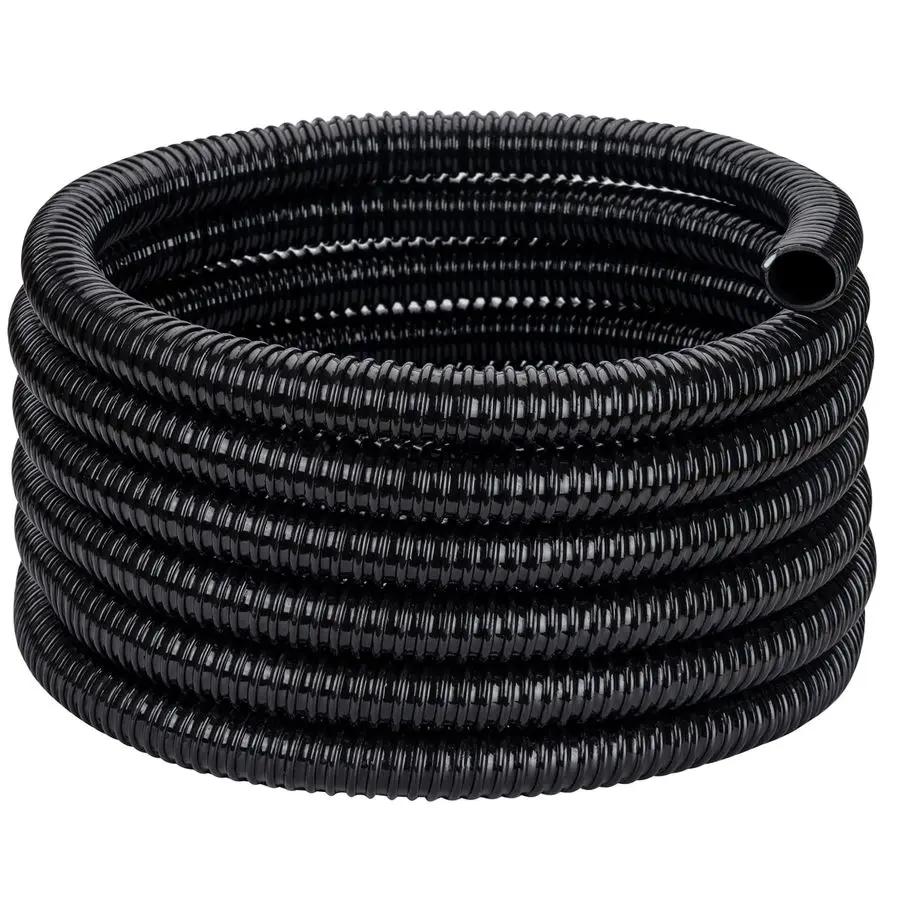 

Tubing ID 2 20ft Black Corrugated Flexible Reinforced Waterfall Pond Tube Sump Pump Hose, Nontoxic amp Kinkproof 20 ft, 2 ID