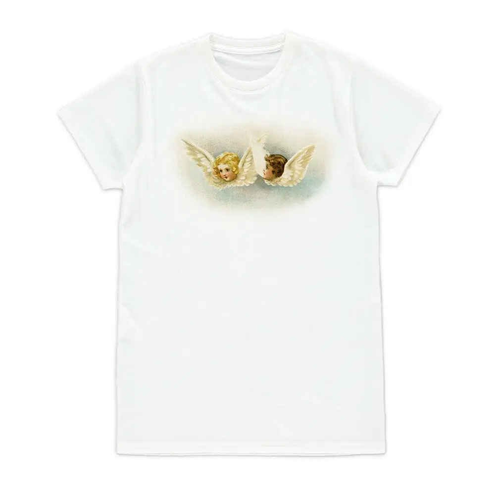 Victorian Angel T Shirt Cupids Quirky Kitsch Cute Y2K 90s Women Men Printed Tee  High Quality 100%Cotton Short Sleeve