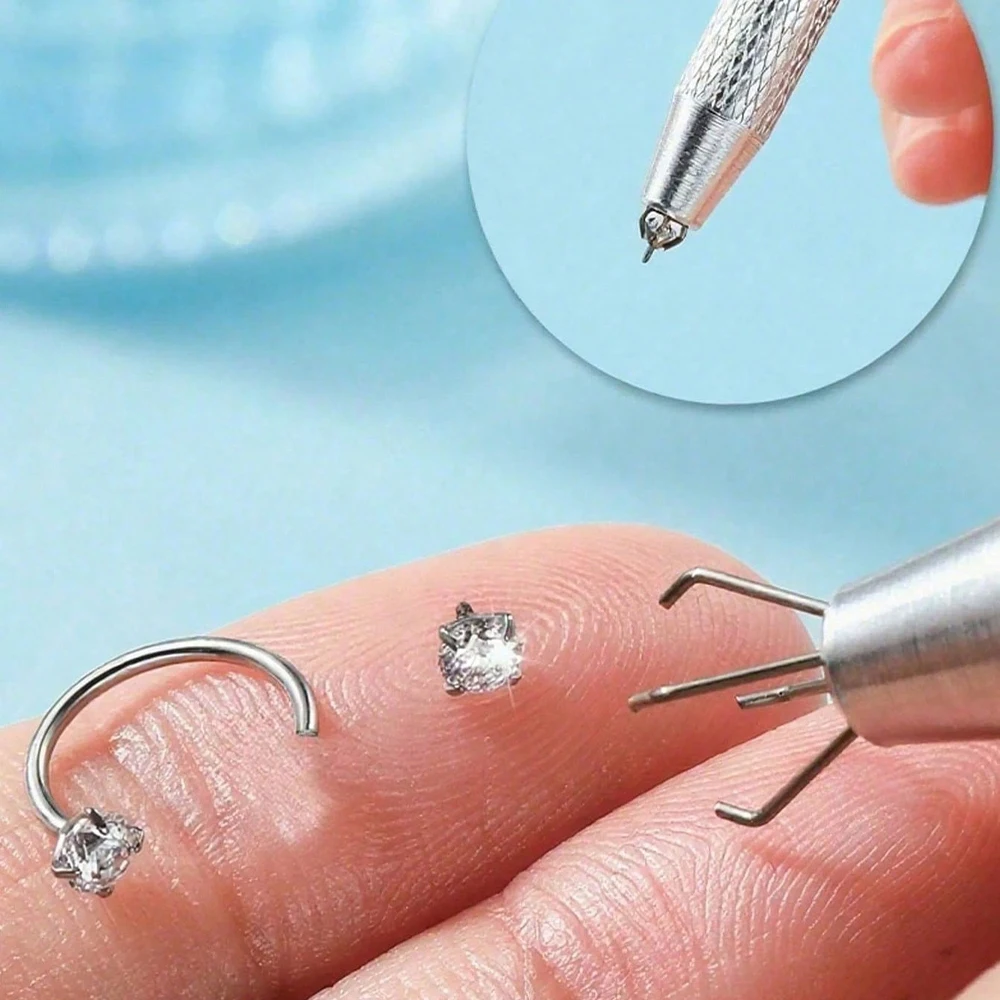 3pcs/Set Heart Horseshoe Nose Ring Nose Studs, Silver Gold Nose Ring, Stainless Steel Nose Piercing Jewelry For Women Man image 5