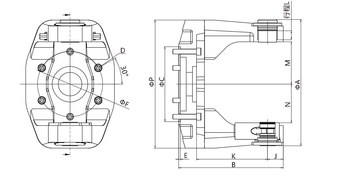 LC-570A/C Series Large Indexing Chuck with High Precision