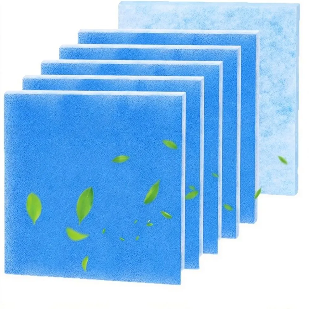 Reusable Air Filter Cotton Dust Removal Blue White Replacement Filter 10.5 x 10.5IN Filter Sheet Furnace Vent Filter RV AC