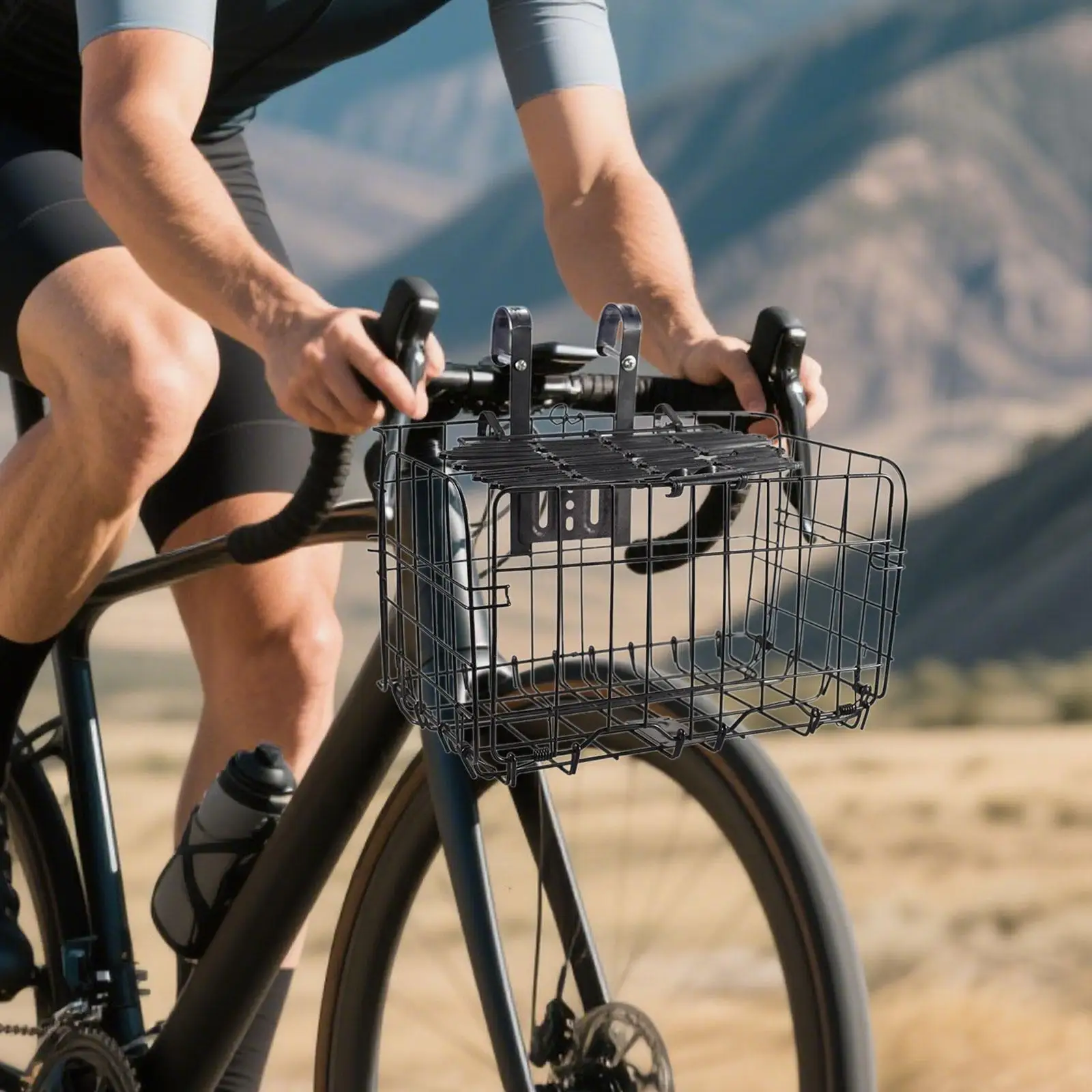 

Bike Basket Cover Bike Accessory Secure Storage Portable Front Rack Lid Stable Adjustable Cycling Supplies Cover