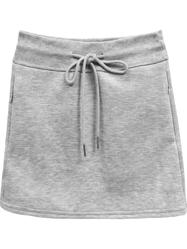 Falda deportiva blanca Dstring de cintura alta, corte en A, cuerpo envolvente, antiligera, novedad de verano, faldas informales para chicas jóvenes