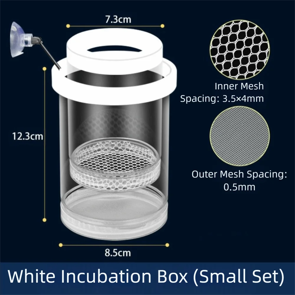 Plastic Mesh Floating Hatching Box Transparent Shrimp Guppy Aquarium Breeder Box Detachable Isolation Function