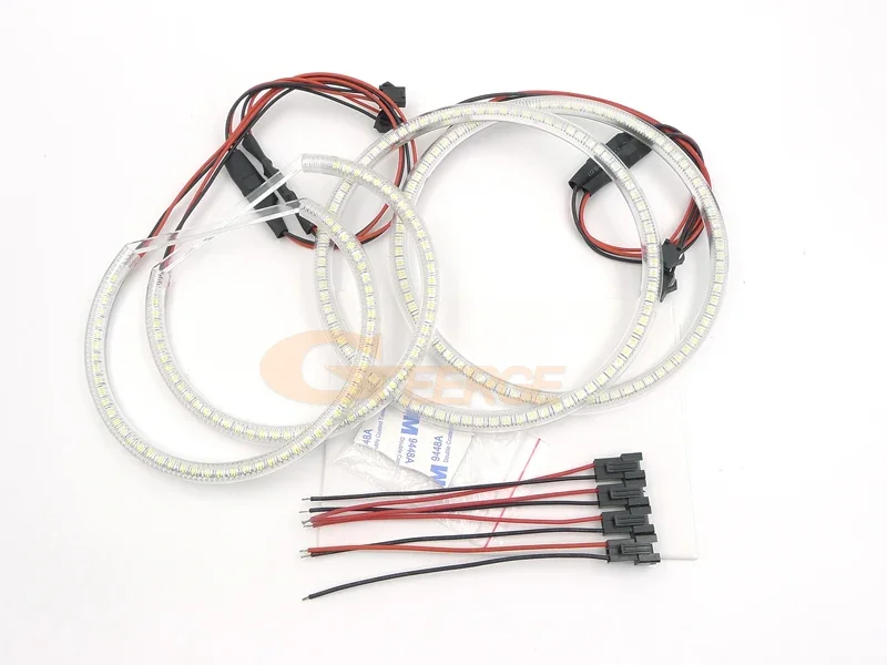 For JEEP COMPASS 2011 2012 2013 2014 2015 2016 Day Light Ultra Bright SMD LED Angel Eyes Kit Halo Rings