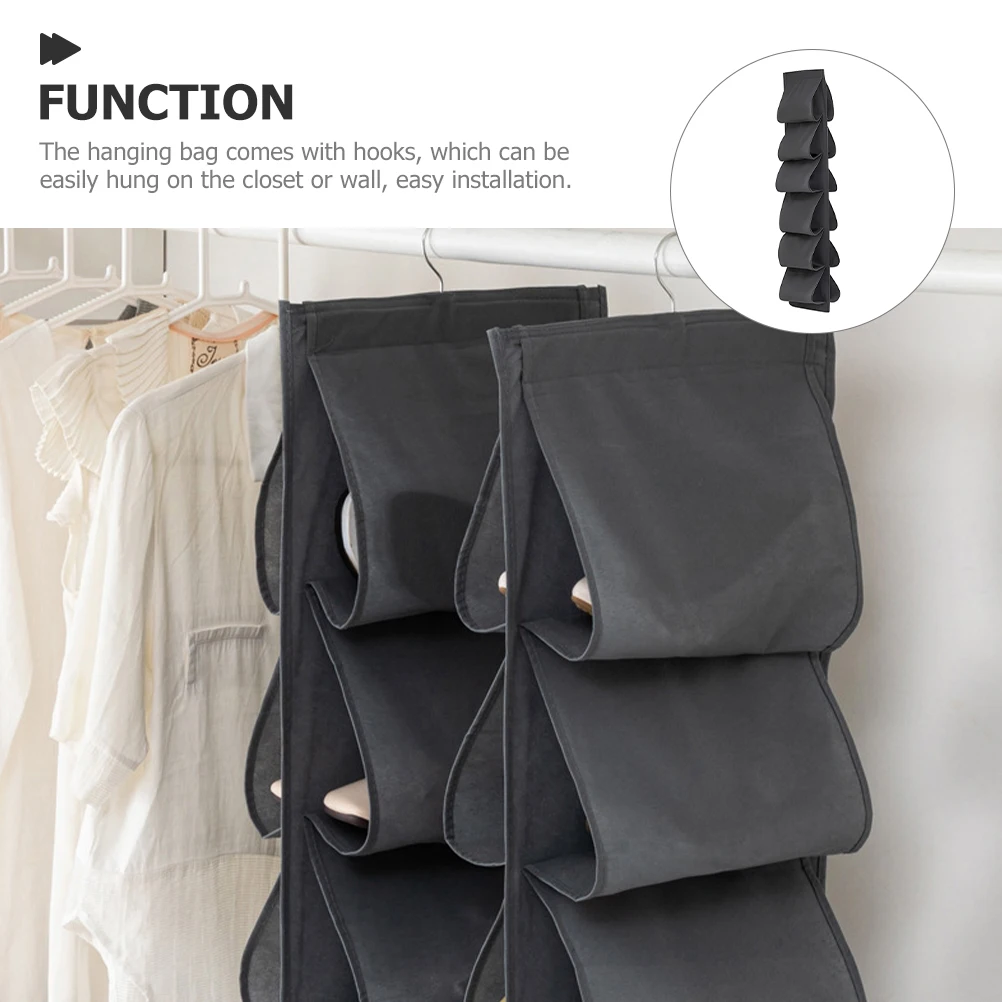 

Non-Woven Hanging Organizer Multi-Layer Pouches for Closet Shoe Towels Clothes Wall Door Storage Bag Closet Shoe Organizer