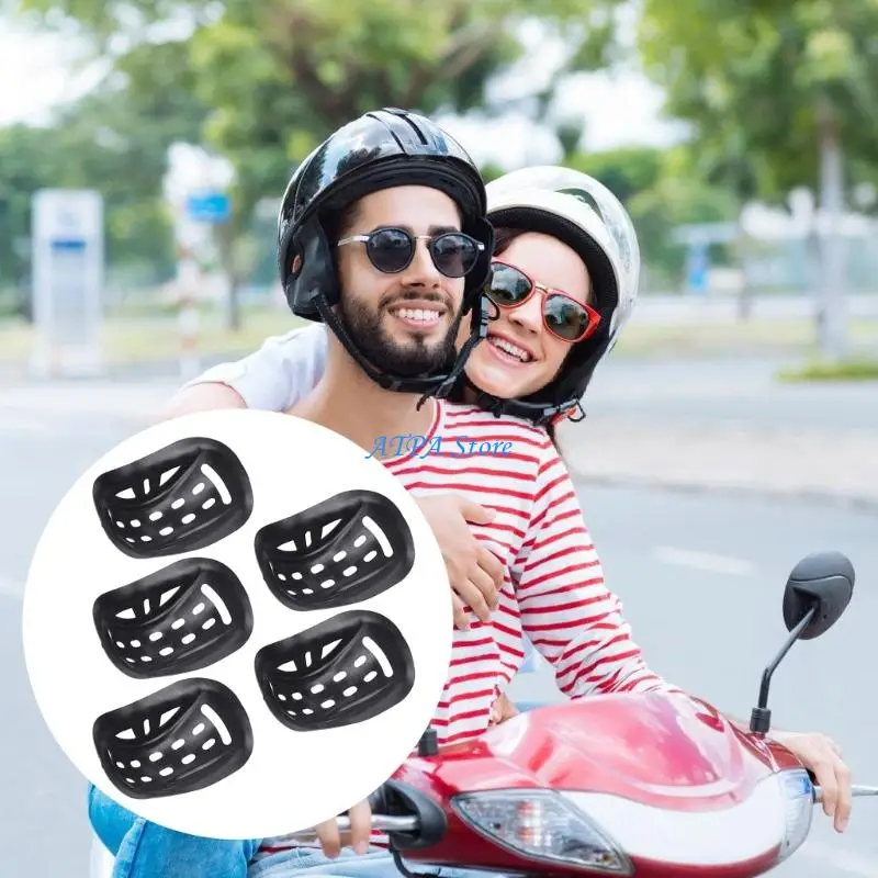 U13C Anti Corrosion Helmet Buckle Fastener Replacement ABS Material Chin Strap Clip for Scooter Bike Motorbike Cycling Gear