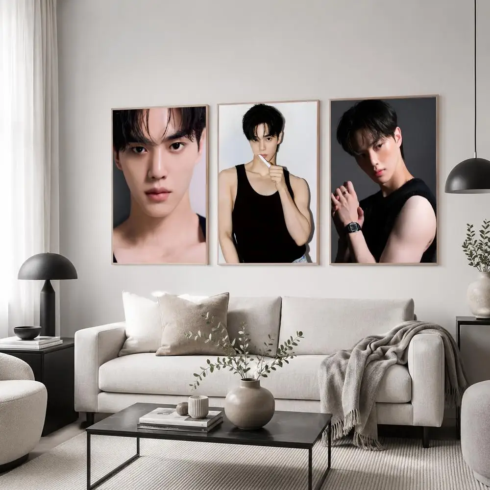 Actor Song Kang Poster Classic Poster HD Art Sticky Wall Waterproof Home Living Room Bedroom  Aesthetic Decoration