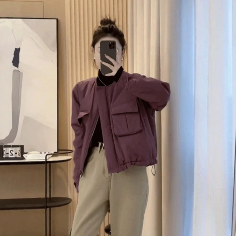 Women's Winter Jacket 2025 Bestseller Compact Quilted Coat with Thermal Lining Ideal for Petite Women's Outdoor Activities