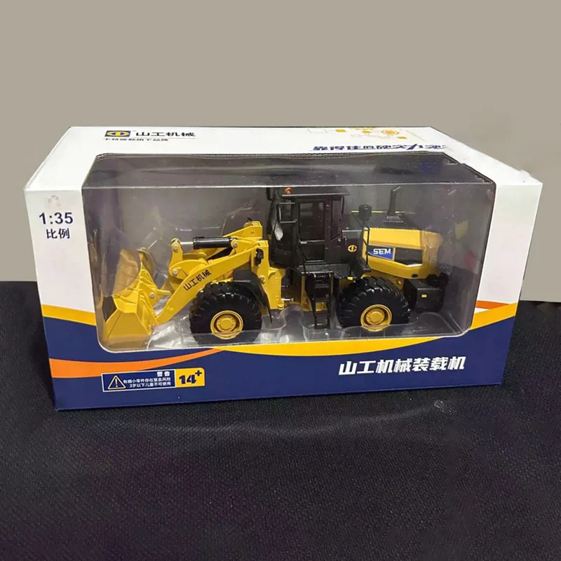 

1:32 Scale SEM668F Forklift Bulldozer Mechanical Loader Alloy Car Model Collection Ornaments