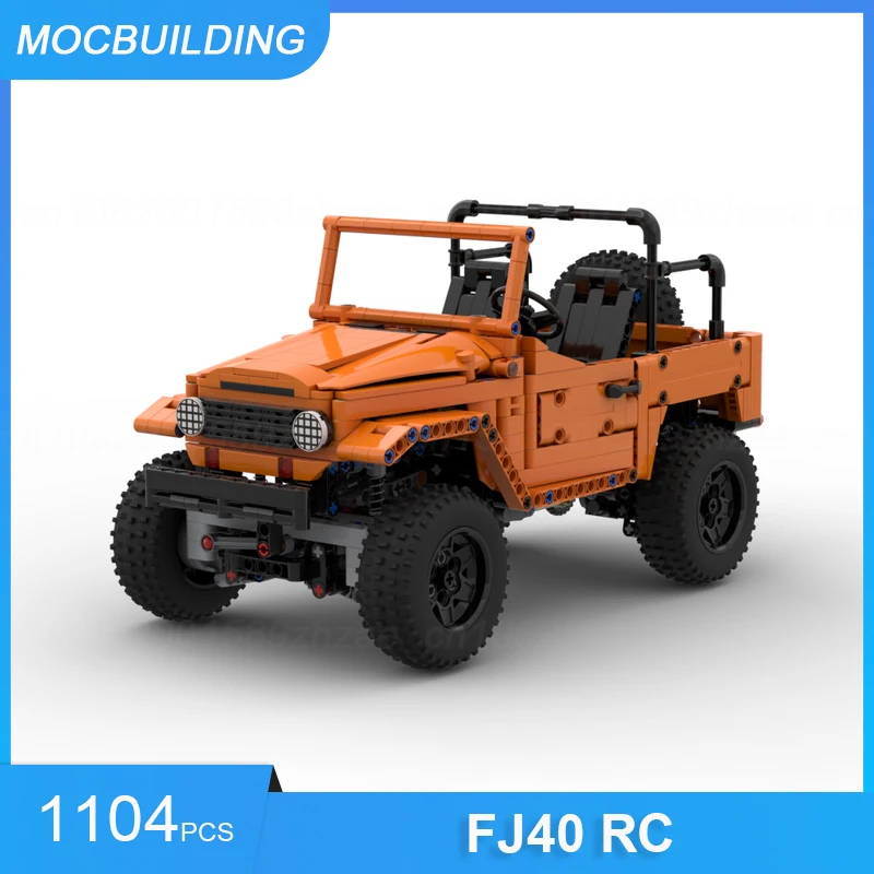 

Конструктор MOC FJ40 RC, четыре колеса, от привода, детали для сборки «сделай сам», развивающие креативные игрушки, подарки, 1104 шт.