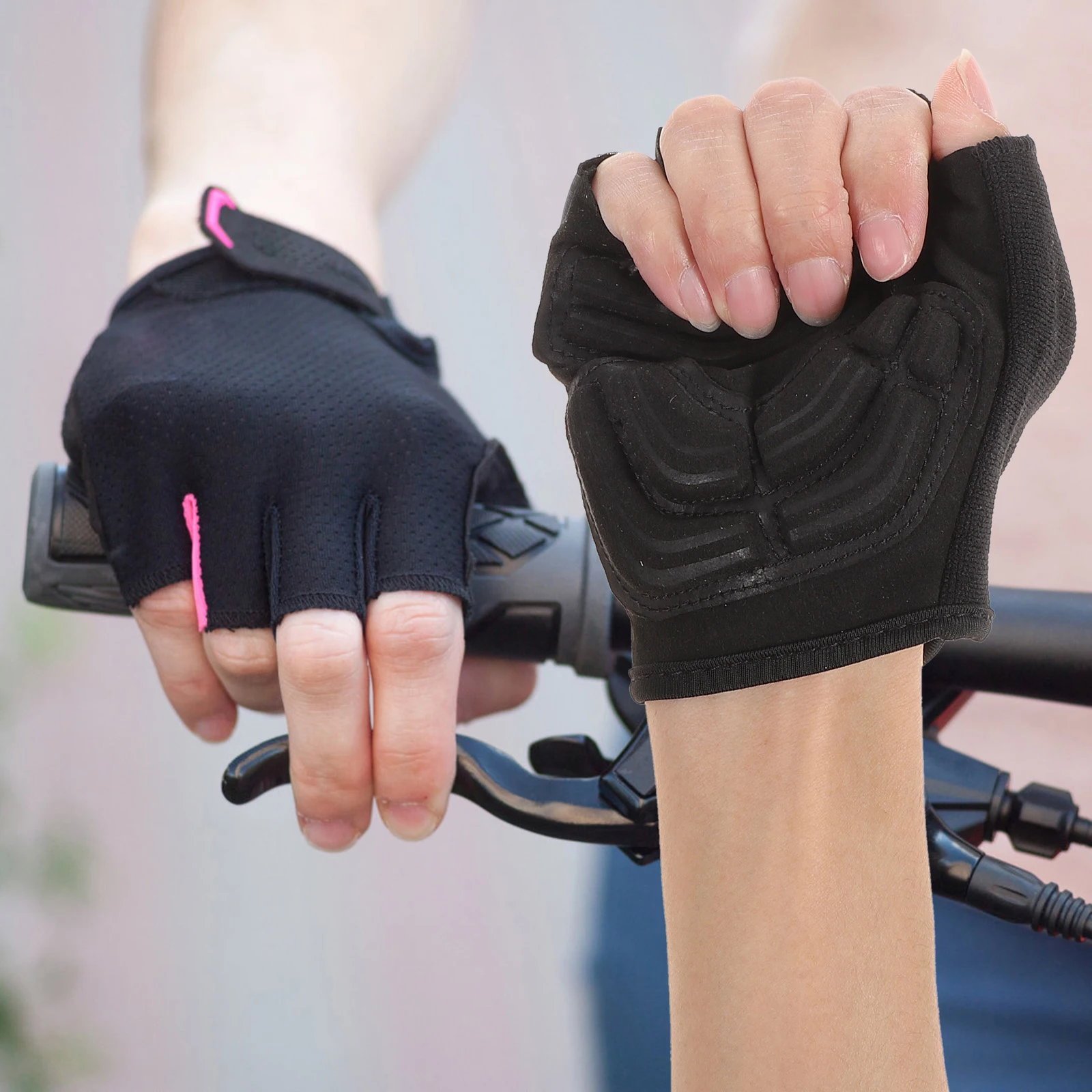 

1 Pair Unisex Cycling Summer Riding Half Finger Bike Gloves Breathable Sweat Absorbing Outdoor Sports Gloves For Men Women
