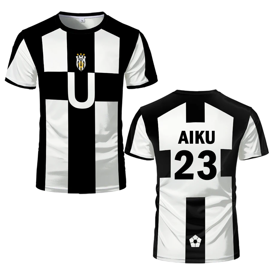 2026 Five Person Football Motiv VL Replika T-Shirt Anime Ubers Blue Lock Vollbedrucktes T-Shirt BAROU Kurzarm Cosplay Uber Herren T-Shirts – Detail 9