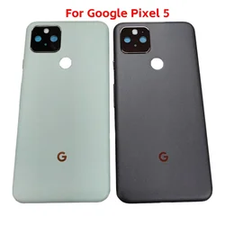 Aluminum Frame For Google Pixel 5 Back Rear Housing Cover Pixel5 , Back Door Replacement Hard Battery Case  Camera Lens