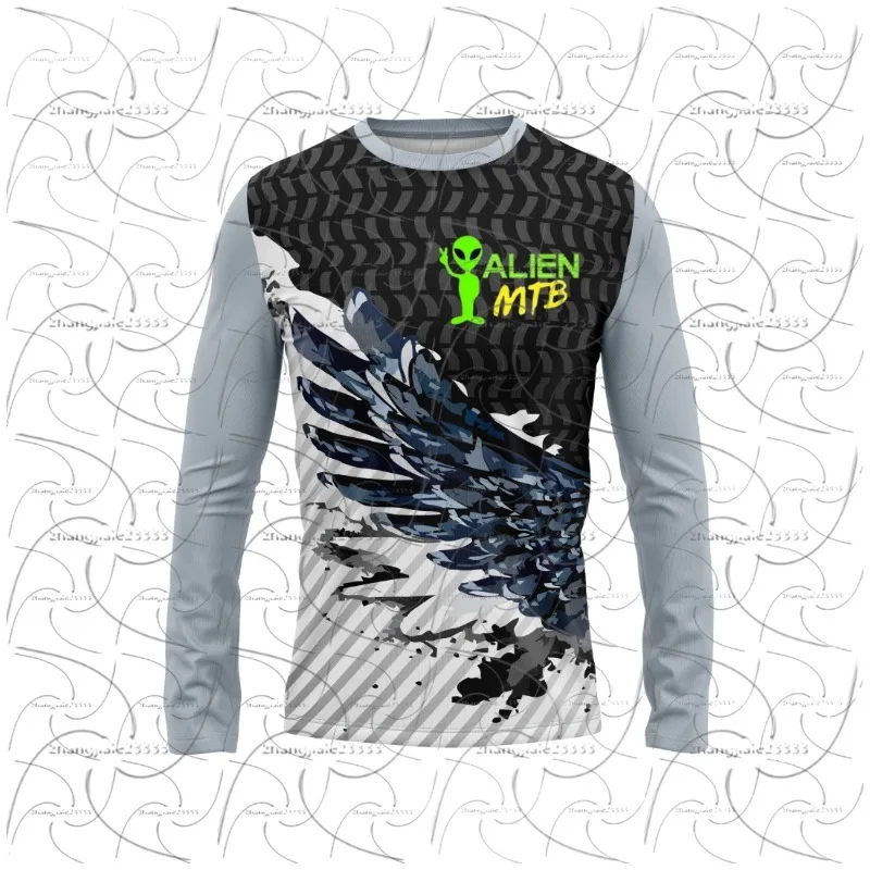 

2026 Fashion Sports Cycling Long Sleeve, Racing Racing Printed Long Sleeve Sportswear, Off Road Sunscreen Cycling Clothing