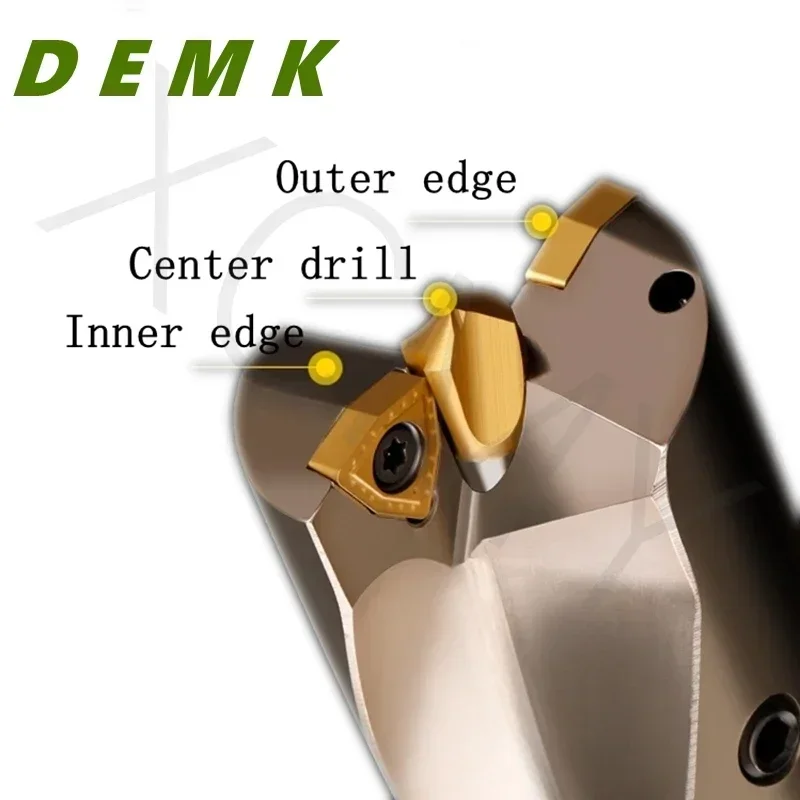 WC SP Series 6D 8D 10D extended indexable bit U drill brute force drill for SPMG WCMX series tungsten carbide insertion CNC