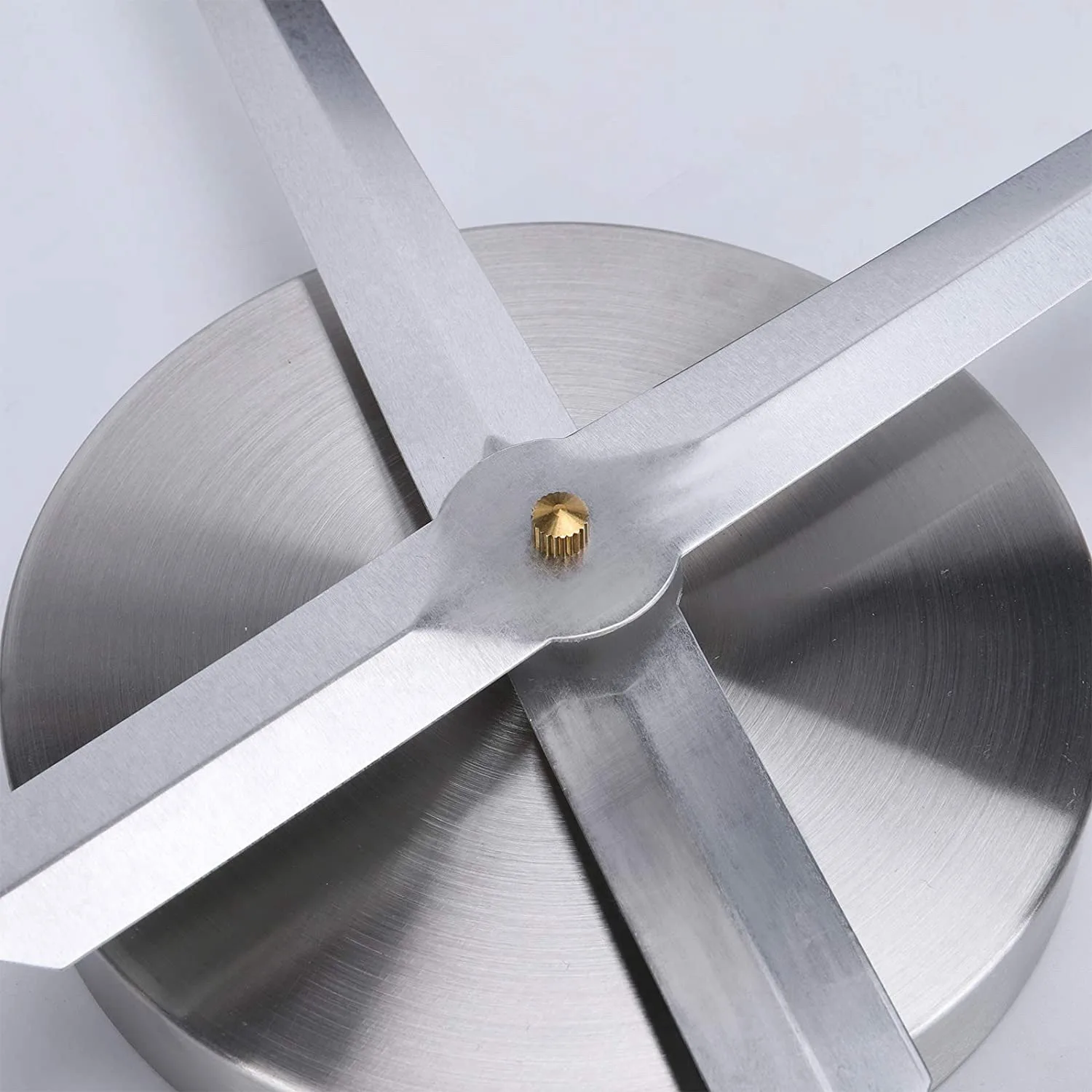 Manecillas de reloj 3D, mecanismo de movimiento de reloj grande, agujas de bricolaje, accesorios de pared, pieza de repuesto, plateado