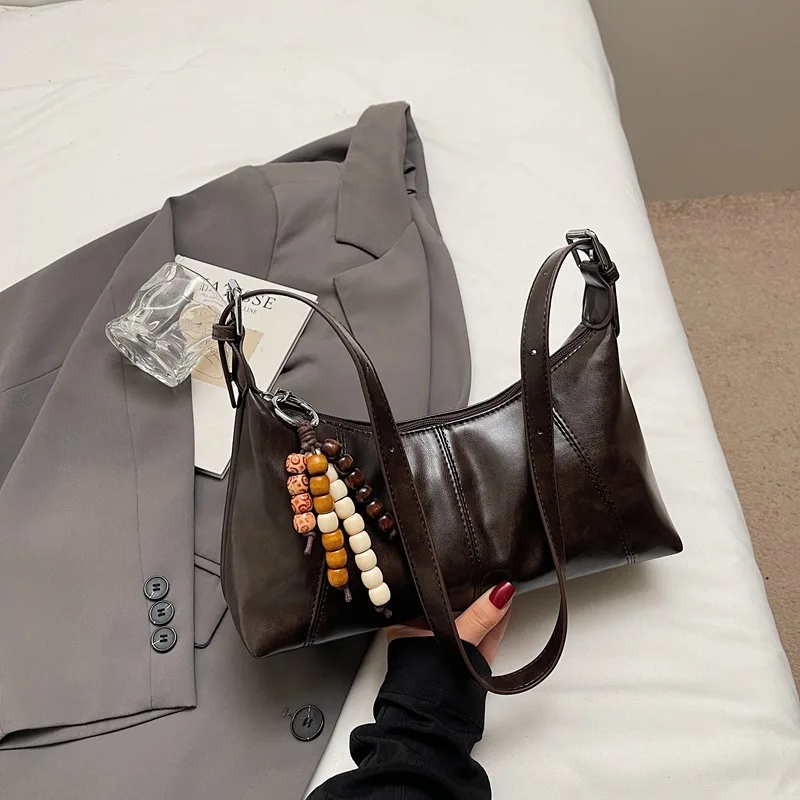 Borsa a tracolla trapuntata da donna di lusso 2025, tracolla con manico superiore di ispirazione retrò, shopper casual multifunzionale per il fine settimana e i viaggi ​