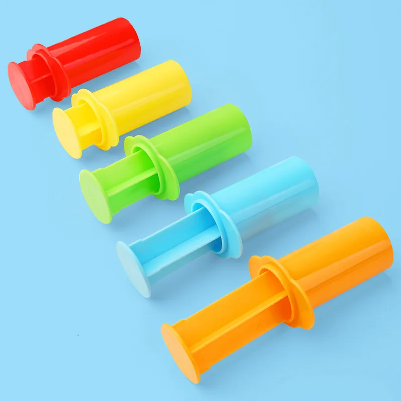 5Pcs Color Dough Model Tool Toys Creative 3D Plasticine Tools Play Set Clay Moulds Deluxe Set Learning Education Toys