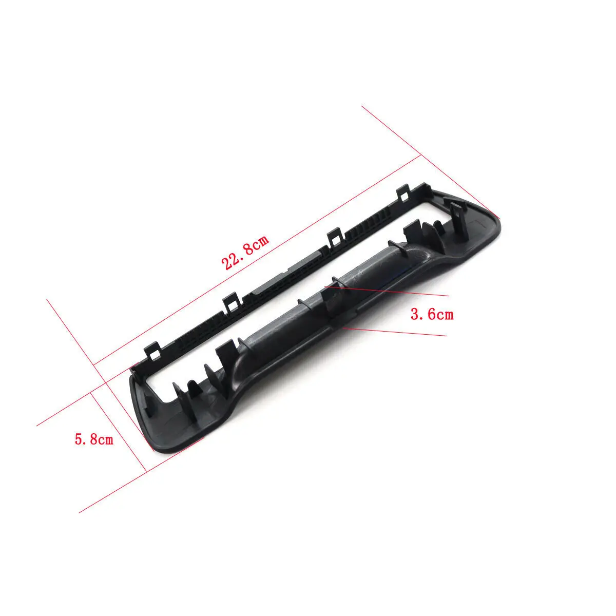 Rear Armrest Cup Holder Surround Trim Set Black Fit for-Audi A6 / A7 2011-2016 8P0885995B 6PS / 4G8863289A 4PK