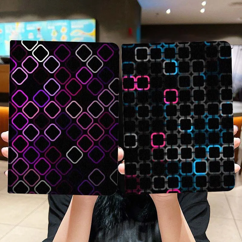 

Geometric Square Hot Pattern For Honor Pad 8 V8 9 GT MagicPad 13 3 2 Tab MatePad Pro Air 12 X 12.6 Foldable Tablet Case Gift