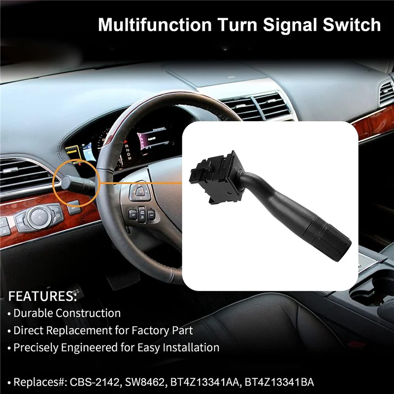 

A03E-BT4Z13341AA Turn Signal Switch Switch Assembly Combined Turn Switch Signal Switch For Ford Lincoln BT4Z13341BA
