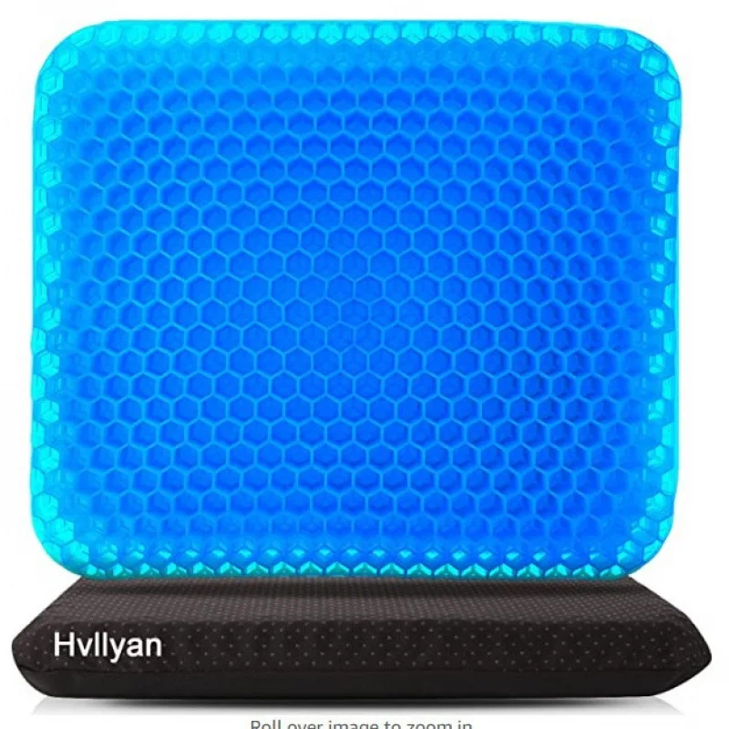 Summer cooling seat cushion, Japanese honeycomb gel seat pad, office chair cushion for prolonged sitting, silicone seat pad for