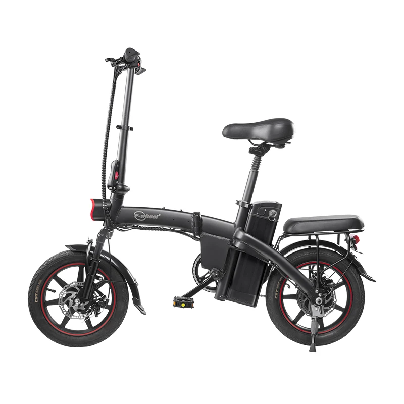 EU UK US Warehouse Cheap Mini Folding Electric Moped EBike 48V Lithium Battery Aluminum Alloy Frame From China Manufacturers view 4