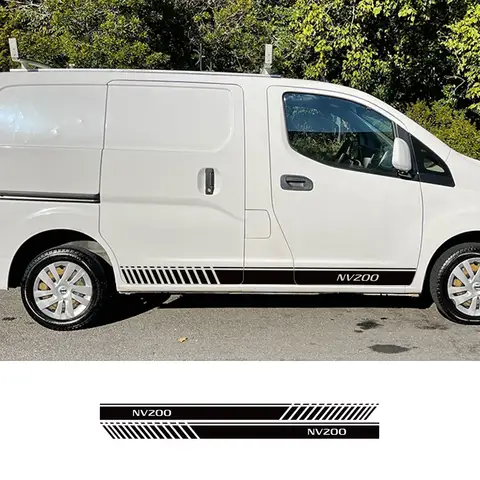Car Side Door Line Stickers For Nissan NV200 Evalia Tuning Auto Accessories Van Graphics Long Stripes Kit Vinyl Decor Decals