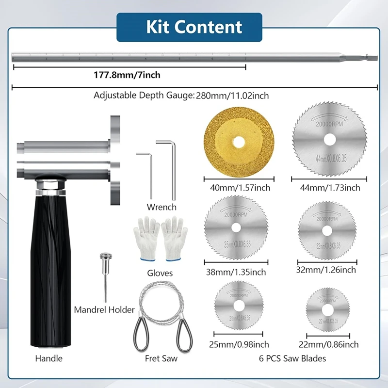 

Внутренний труборез для труб из ПВХ с ручкой и режущим кругом, 7-дюймовая регулируемая направляющая для измерения глубины резки-A23R