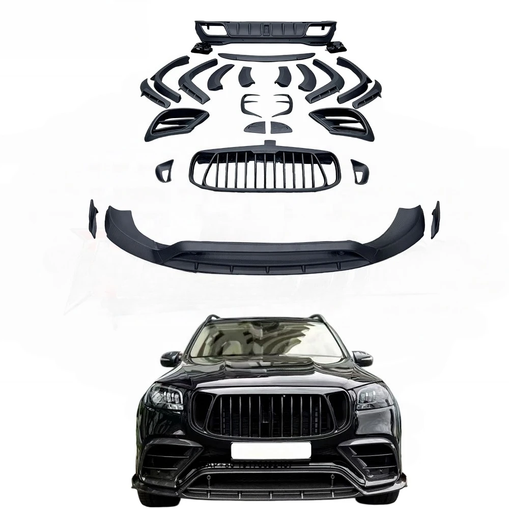 Style Carbon Fiber Front Rear Bumper Kit for GLS Exterior Upgrade Exclusive Exterior Upgrade OEM Fitment