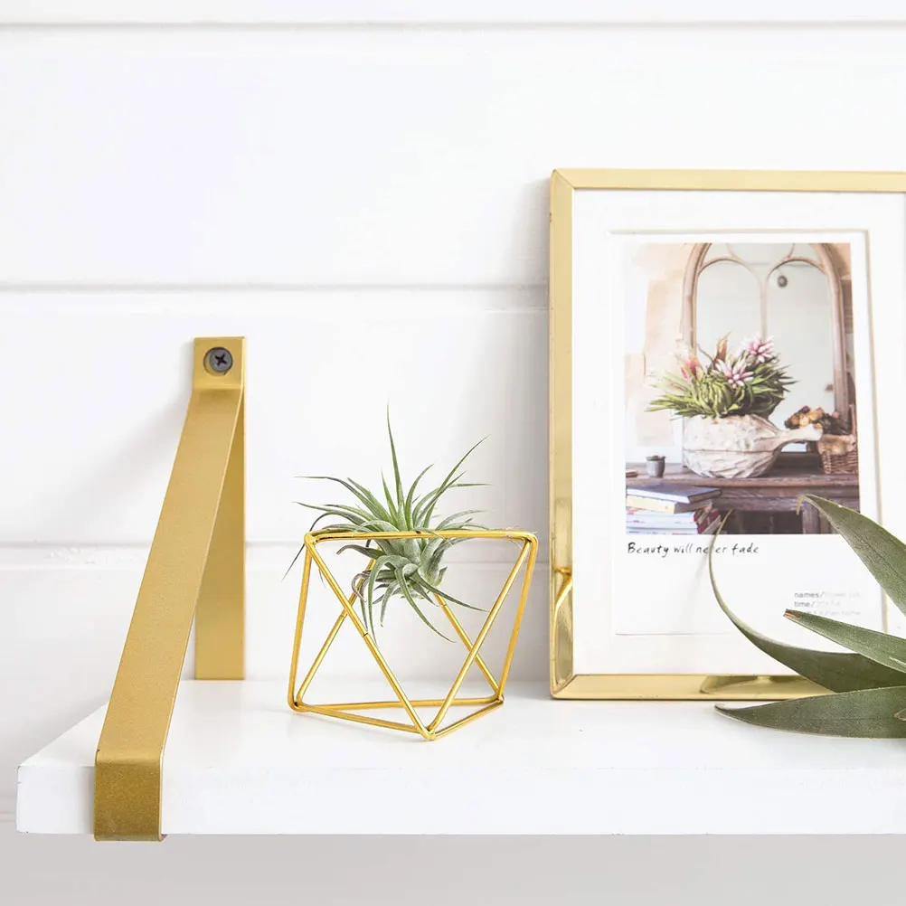 5pcs Air Plant Holder Geometric Planter Rustic Hanging Decor Accessories Fern Display Stand Small Bulb Lamp Shade